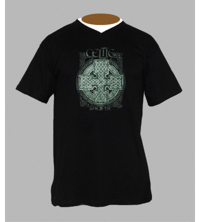 Tee shirt original homme celtique Col V