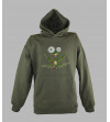 Sweat homme a capuche grenouille