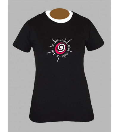 T-shirt rock femme spirale