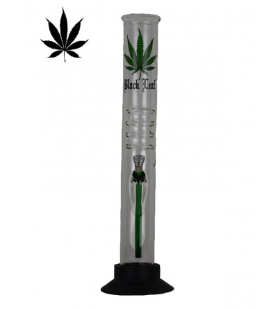 Bang en verre feuille de cannabis 40 cm
