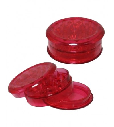 Grinder en acrylique rouge 6 cm, grinder sans tamis