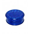 Grinder en acrylique bleu, grinder sans tamis