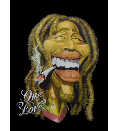 logo T-shirt Bob Marley cannabis - Vêtement homme