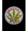 logo T-shirt feuille de cannabis manches longues