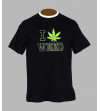 T-shirt fluo cannabis - Vêtement homme