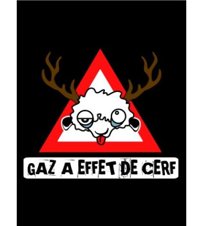 logo T-shirt hardstyle gaz homme Col V