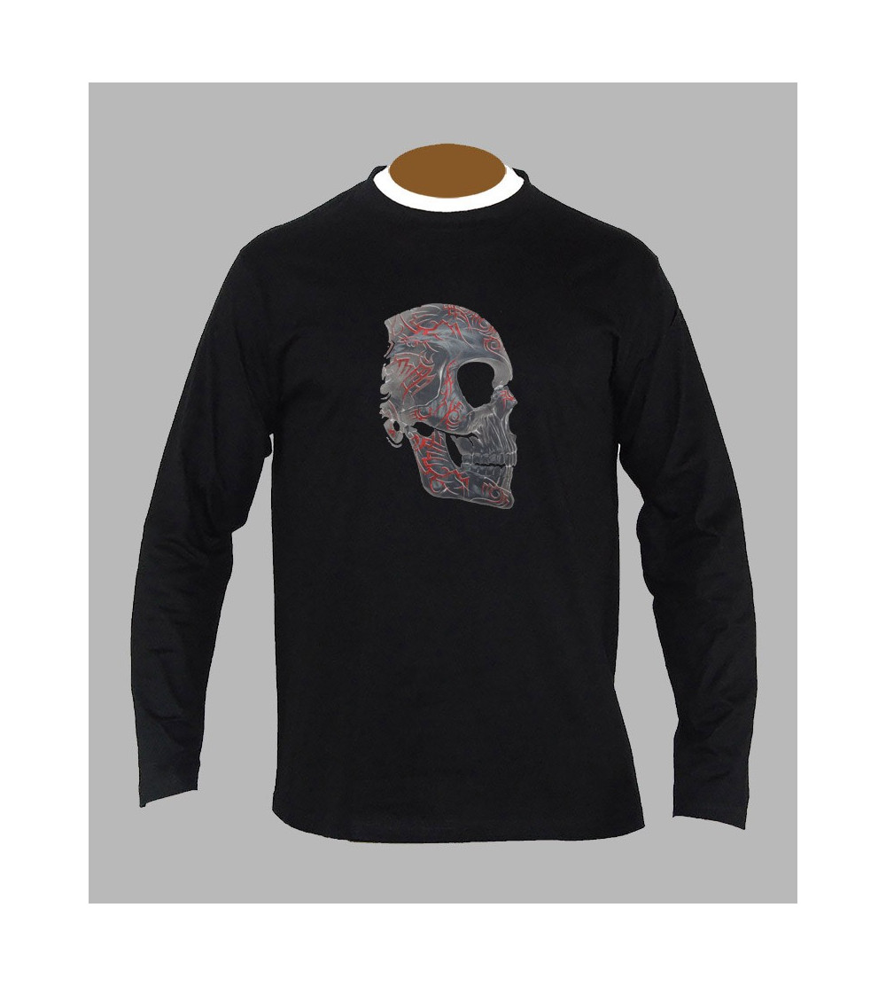 T-shirt tribal homme manches longues