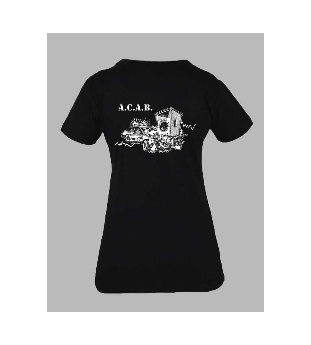 T-shirt ACAB Femme - Fringue teuf free party tekno Tee shirt acab 1312