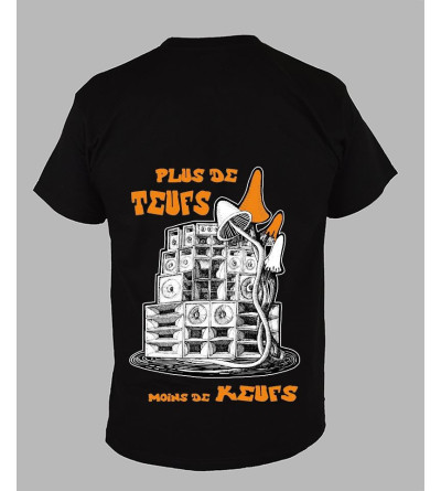 T-shirt Champignon Col V - Tee Shirt Sound System homme