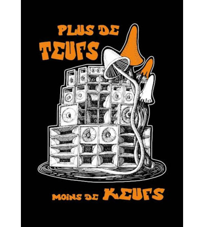 t-shirt femme teuf free party rave techno vêtement fringue sound system tee shirt tekno b 55hjk