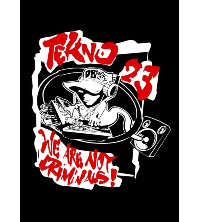 tee shirt de teuf free party techno vetement homme fringue sound system tekno a103 yo2