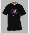 T-shirt psychédélique spirale homme Col V