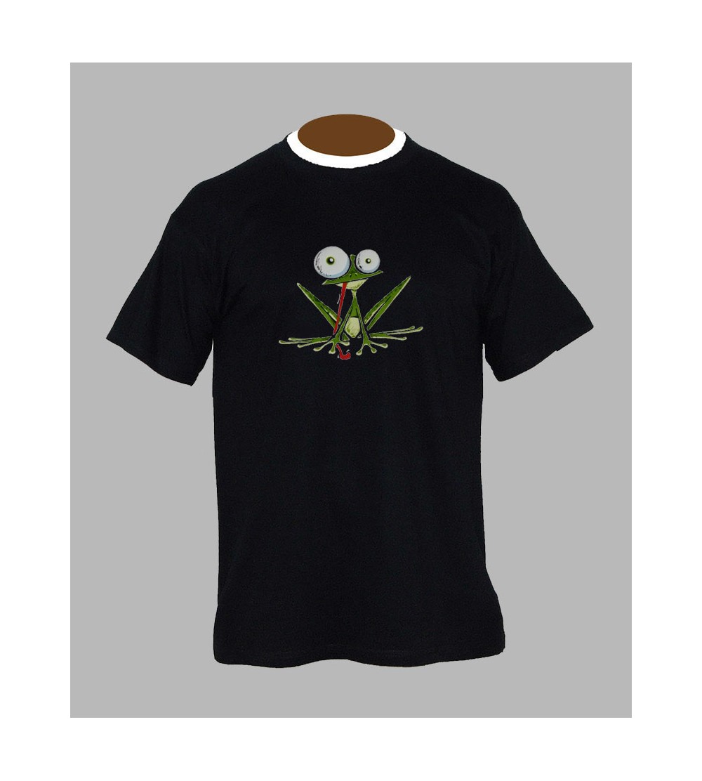 T-shirt psychédélique grenouille - Vêtement homme