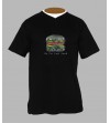 T-shirt cannabis burger homme Col V