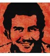 Tenture el patron orange, drapeau Pablo Escobar