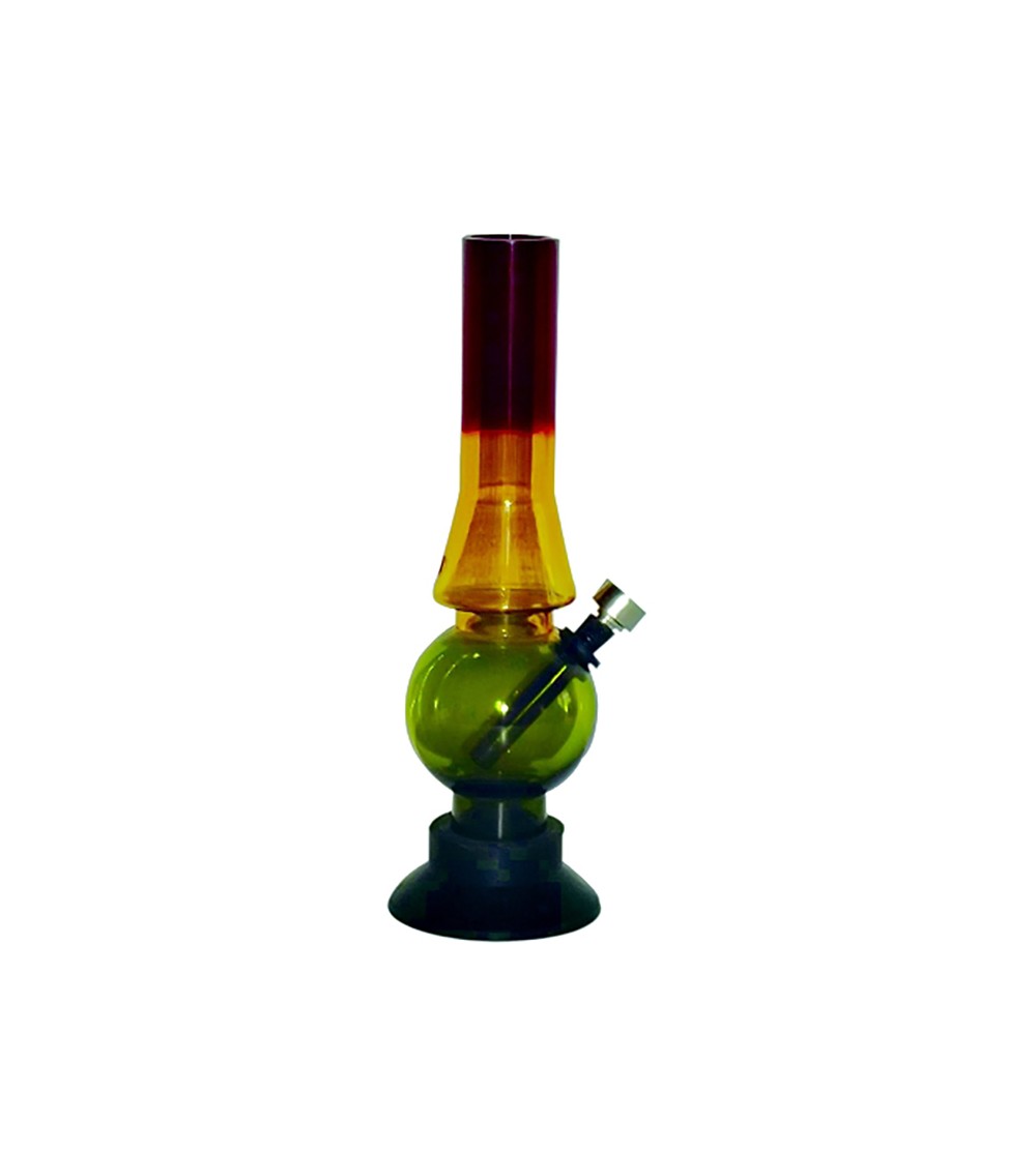 Bang acrylique rasta pipe a eau bob marley brad weed 420 bong feuille de cannabis pvc 1