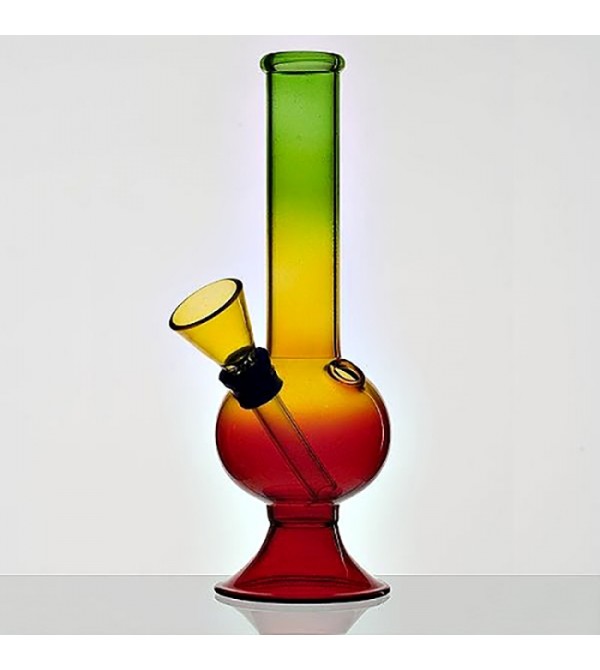 Bang verre rasta pipe a eau bob marley weed 420 bong en verre feuille de cannabis 2