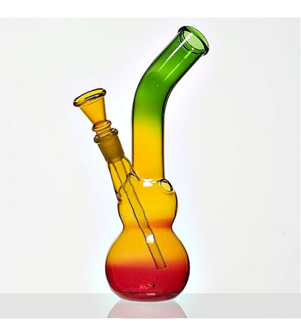 Bang verre rasta pipe a eau bob marley weed 420 bong en verre feuille de cannabis 3