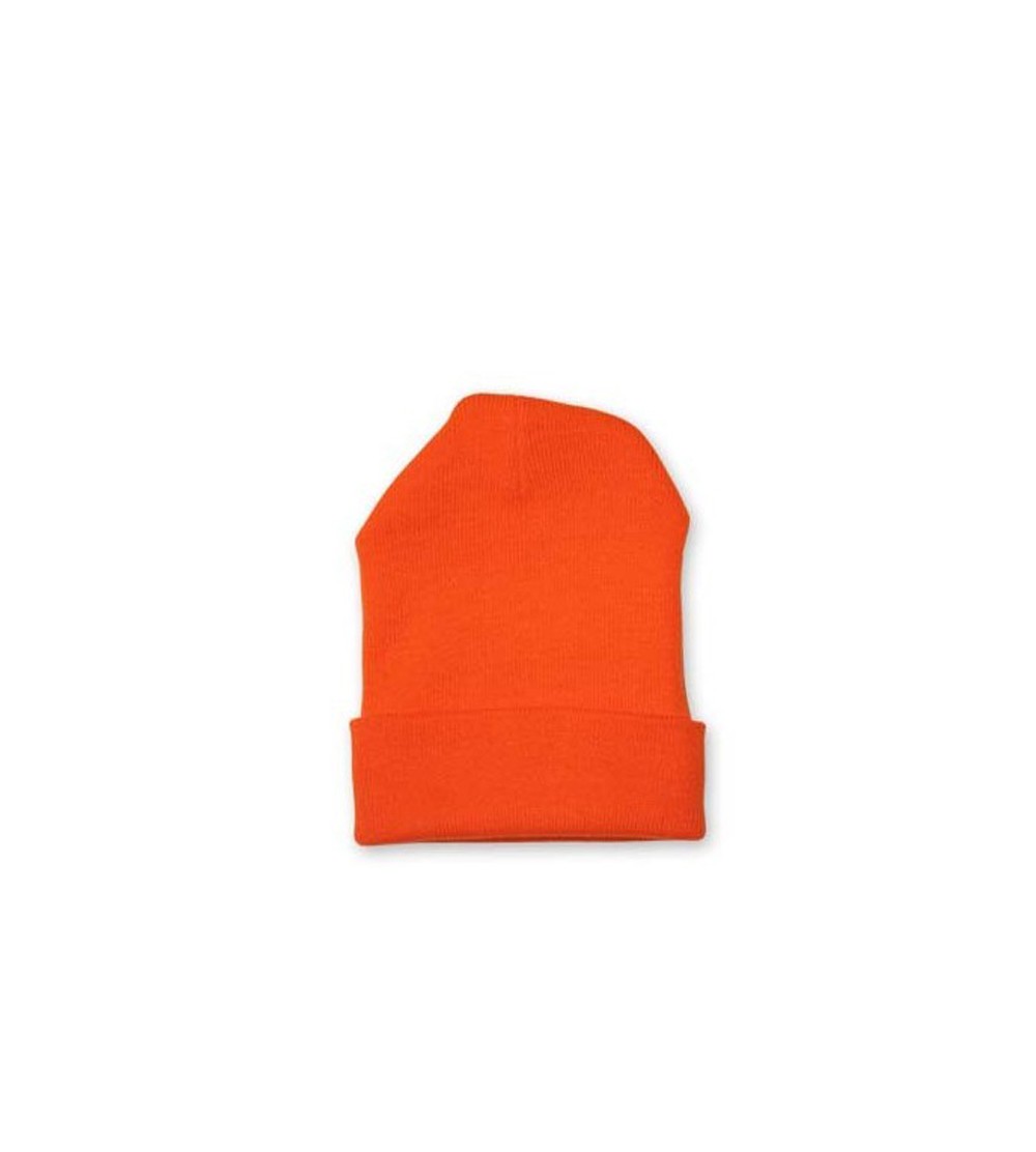 Bonnet homme orange fluo