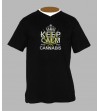 T-shirt cannabis homme Col V