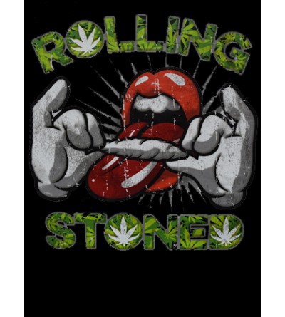 Tee shirt rolling stones, achat et vente de T-shirt weed stones... collection de t shirt rolling-stone