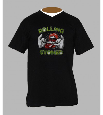 TEE SHIRT ROLLING STONES PAS CHER - ACHETER T-SHIRT ROLLING STONE WEED