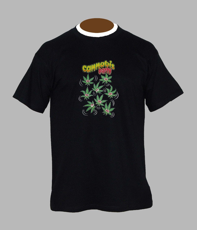 t-shirt feuille cannabis pas cher