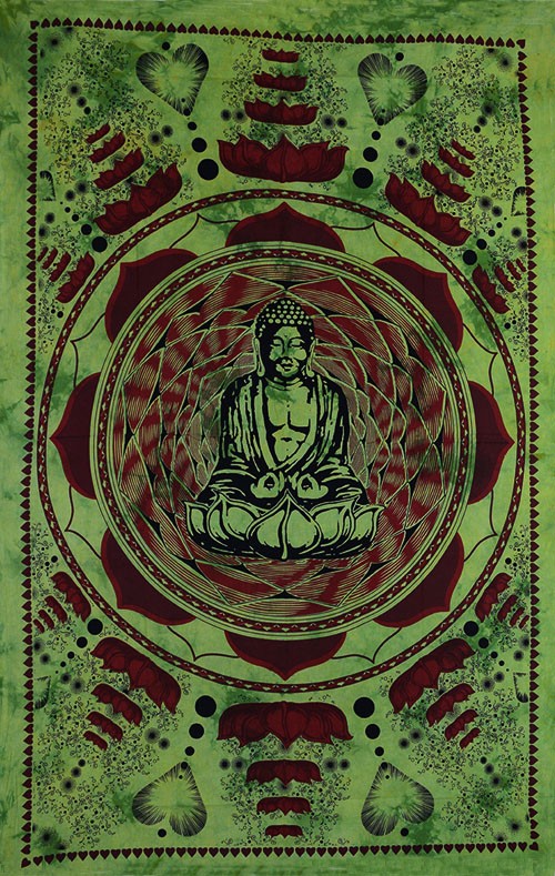 tapisserie bouddhiste