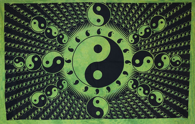 tapisserie murale yin yang