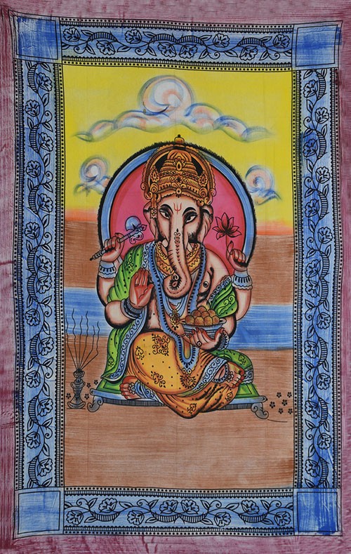 tenture elephant indienne