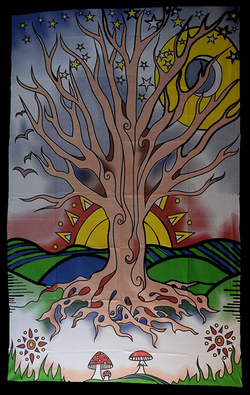 tenture murale arbre de vie celtique