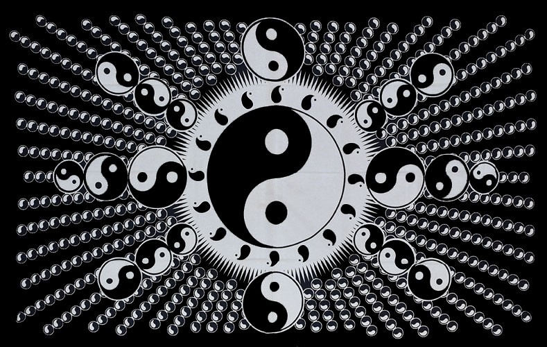 tenture murale yin yang