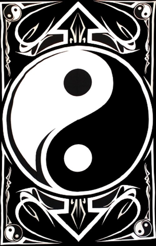 tenture yin yang déco